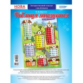 Наочні посібники. Таблиця множення. Інтерактивний плакат з наліпками.