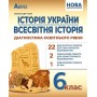 Історія України. Всесвітня історія. Діагностика освітнього рівня. 6 клас.