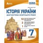 Історія України. Діагностика освітнього рівня. 7 клас.