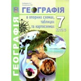 Географія в опорних схемах. таблицях та картосхемах. 7 клас. Навчально-методичний посібник. Кобернік С.Г. Коваленко Р.Р.
