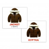 Міні-картки Домана "Одяг/Clothes" українською/англійською Вундеркінд з пелюшок - Картки Домана