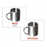Міні-картки Домана "Посуд/Kitchenware" українською/англійською Вундеркінд з пелюшок - Картки Домана