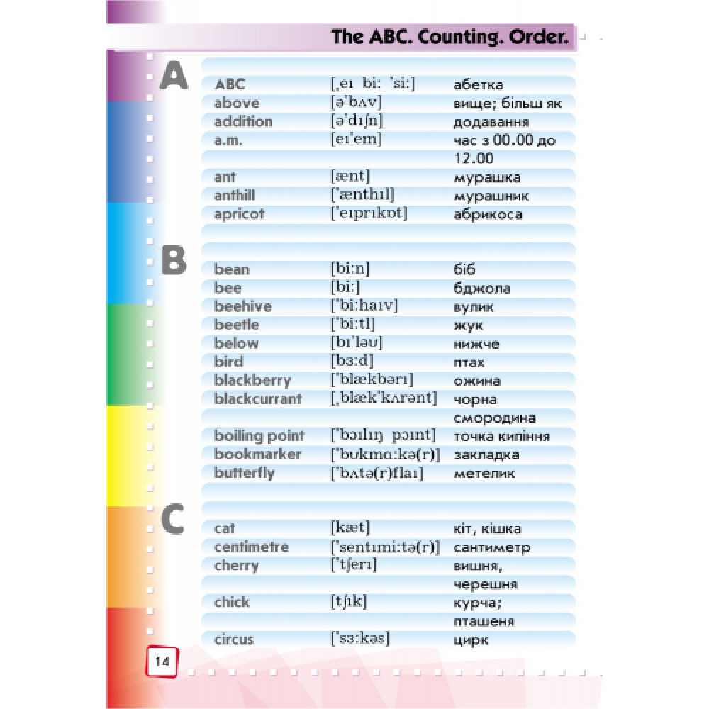 Ілюстрований англо-український словник. 1- 4 класи - Погарська