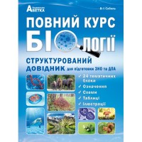 Повний курс біології. Структурований довідник для підготовки до ЗНО та ДПА - Соболь В.І