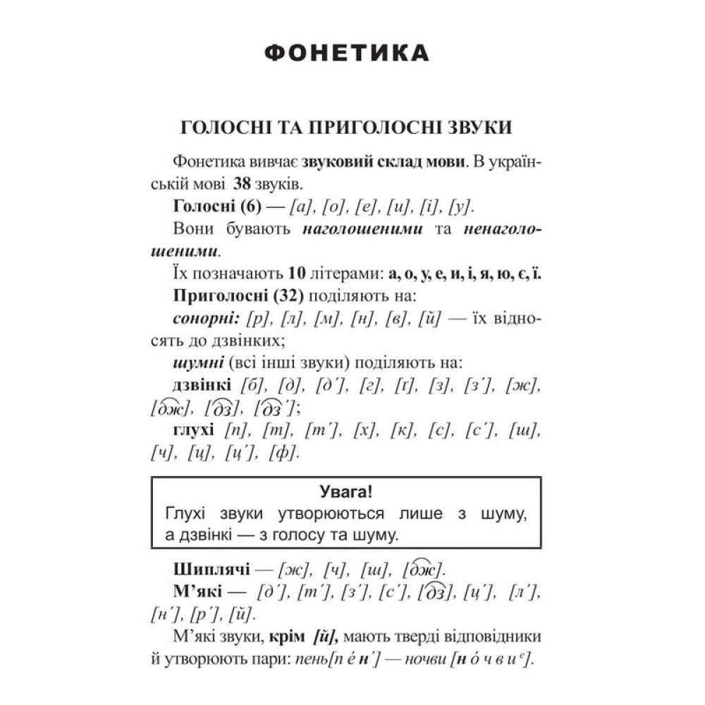 Українська мова. Довідник для підготовки до НМТ і ЗНО. 2026